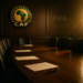 Salle de réunion institutionnelle illustrant la gouvernance du football africain entre la CAF et la FIFA lors de la CAN 2025
